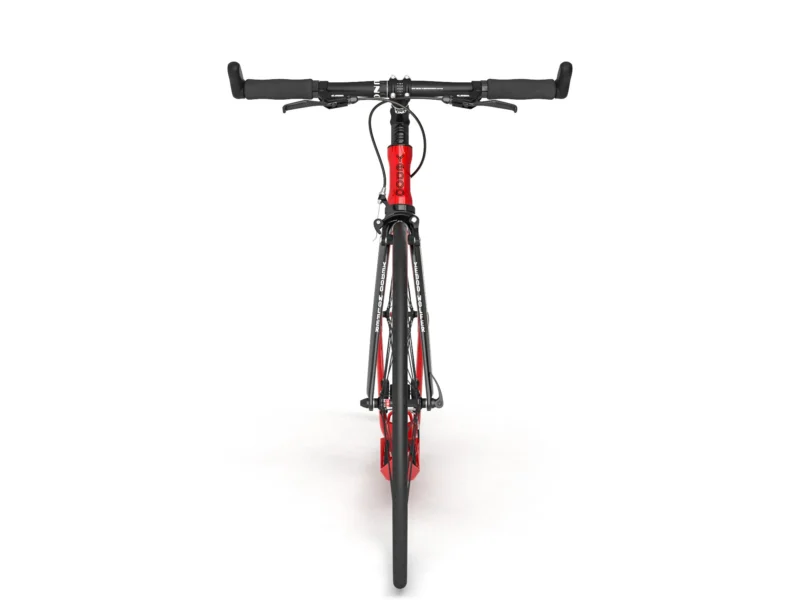 Roter Tretroller Wolfer RS mit sportlichem Design, großen Rädern und schlankem Rahmen, ideal für Geschwindigkeit und urbanes Fahren.