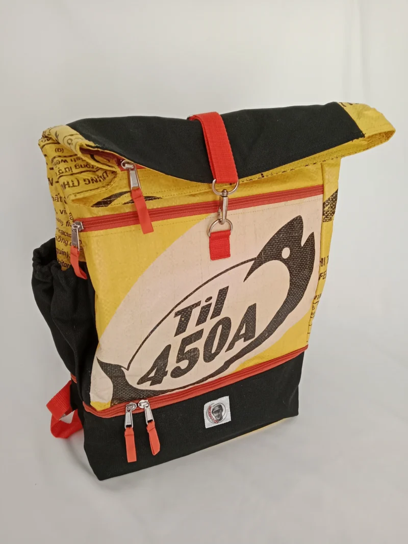 Beadbags Sportrucksack Gelb Upcycling